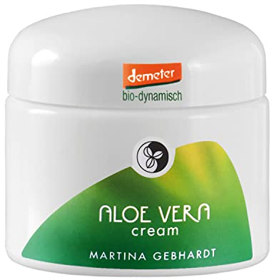 Martina Gebhardt ALOE VERA Cream (50ml) • Feuchtigkeitsspendende Gesichtscreme für anspruchsvolle Haut • Tagescreme mit Aloe Vera • Naturkosmetik Gesichtspflege • Feuchtigkeitscreme