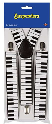 Beistle Piano Keyboard Suspenders