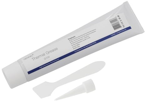 GENNEL G104 100Grams Tube White Thermal Grease Paste, Thermal Compound Heatsink Paste for PC CPU Coolers GPU LED PS4 Chipset Cooling