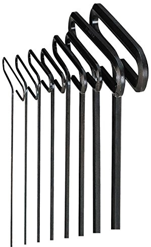 EKLIND 33168 Std Grip Hex T-Key allen wrench - 8pc set SAE Inch Sizes 3/32-1/4 6in series