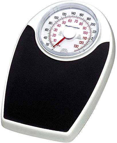 Health O Meter Floor Scale 330 x 1 Pound/150 x 0.5 Kilogram 11-1/2 x 10-3/4 Plat. W/ 6-1/2 Dial