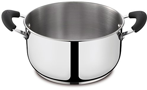 Lagostina Gioiosa Casseruola Fonda con 2 Maniglie, Acciaio Inox 18/10, Diametro Ø 18 cm, 2.3 Litri, Pentola Induzione, Gas e Forno fino a 250 °C, Finitura Lucida Esterna e Satinata Interna