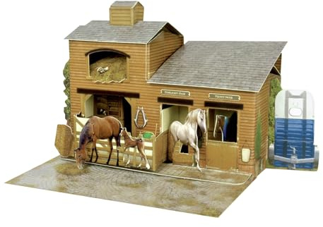 SANTORO Pop Up Places, 3D Pop Up Greeting Card - The Stables - For Him, For Her, Family, Friends, Birthday, Anniversary