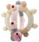 Hess Holzspielzeug 11107 - Motorikrassel aus Holz in Form einer Kugel, Nature Serie in Rosa, mit beweglichen Teilen, ab 6 Monaten, handgefertigt, für Greifübungen