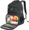 MATEIN Mochila Portatil 17 Pulgadas con Compartimento para Almuerzo, Mochila Ordenador Portatil Impermeable con Puerto USB, TSA Lunch Backpack Bolsillo Antirrobo para Oficina, Picnic y Viaje, Negro