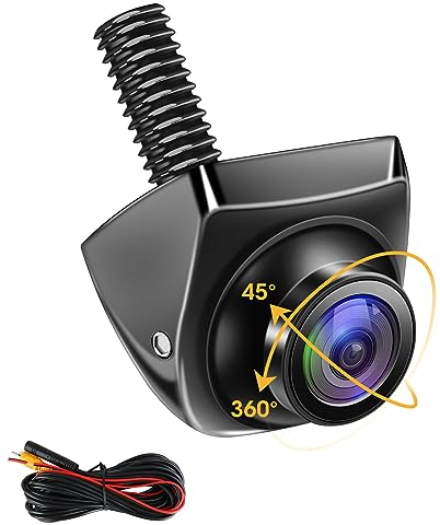 Jansite Rückfahrkamera, 360° Einstellbare AHD 1080P Rückfahrkamera Auto 170°Weitwinkel 12V-24V Rückfahrkameras für Wohnmobil Anhänger Wohnwagen Van Pickup Generisch