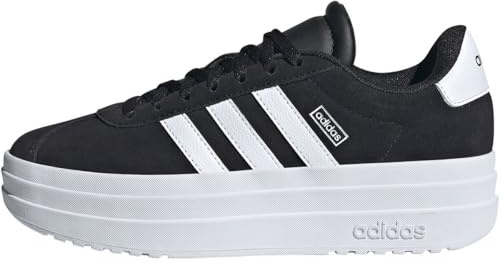 adidas Unisex Kinder Vl Court Bold Junior Shoes, Core Black/Cloud White/Cloud White, 38 2/3 EU