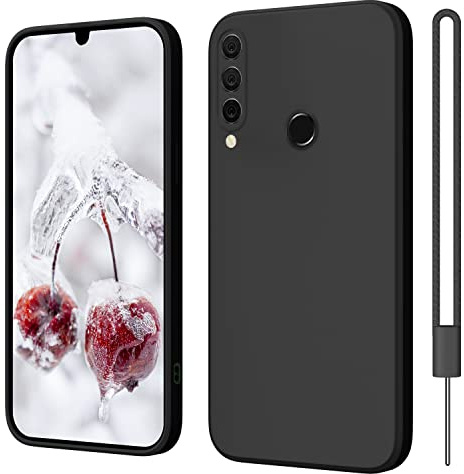 ElestBela für Huawei P30 Lite Hülle Silikon Case, Hanyhülle für Huawei P30 Lite New Edition Ultra Dünn Slim mit Microfiber, Kratzfeste Rundumschutz Case Schutzhülle Hülle Schwarz
