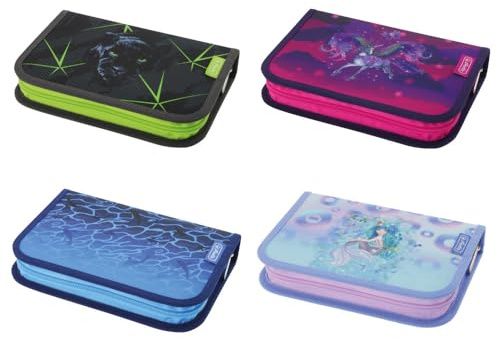 Herlitz® Schulmäppchen Zerlegt ohne Zubehör | Organizer für Zubehör, Schulutensilien | Kinder | Jugendlich | Reißverschluss | 4 Motive | Verschiedene Designs zur Auswahl, Multicoloured, Zerlegt ohne