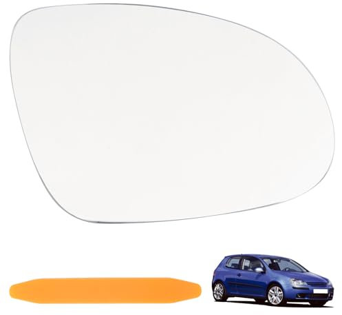 NewZC Vetro Specchietto Retrovisore Destro Esterno per VW Golf MK5 2004-2009/VW Pas-sat 2007-2011/Mago-tan 2006-2011/Sagi-tar 2006-2011/Lav-ida 2008-2012 - Sostituzione Lato Passeggero Vetro Specchio