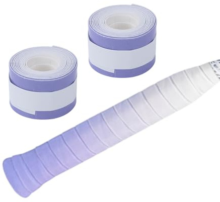 CAPASTEC Ruban De Grip De Tennis 2 Pièces Anti-Dérapant PU Violet Blanc