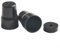 Fauhapyway Radiator Valve Cover Cap Black ABS Plastic Replacement Heating Pipe Fitting Drain Valve Protection 2/4 Pack Bottom Diameter(2PCS)