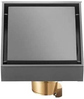 Bodenablauf Edelstahl Abnehmbarer Geruchshemmende Badewanne, Duschablauf, Boden, Badezimmerzubehör, 10 cm, quadratisch, grau, Bodenablauf, Abfallablauf(F)