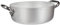 Pentole Agnelli ALMA10624 Casseroles en Aluminium Professionnelles 3 mm, Casserole Basse avec 2 poignées, 4,1 L