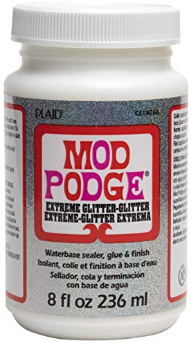 Mod Podge 8 oz extremt glitter, syntetiskt material, vitt, 10,8 x 6,4 x 6,4 cm, 236