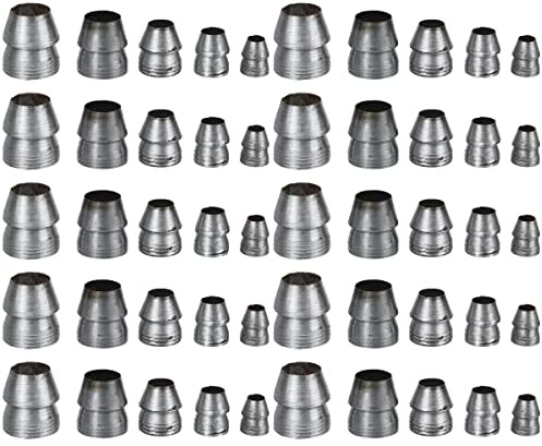 Yardwe 50pcs Safety Round Handle Wedges, Axe Handle Splitting Wedge Hammer Handle Steel Wedge for Claw Hammer Axe