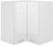 Tidyard Eckhängeschrank Küchenschrank Küchenzeile Hängeschrank Küchenmöbel Einbauküche Küche Schrank Küchenblock Aufbewahrungsschrank 57 x 57 x 60 cm (B x T x H) Holzwerkstoff Hochglanz-Weiß