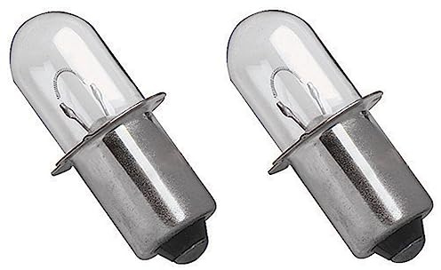 LEFITPA 2 Pack Replacement 18 Volt Xenon Bulb for Makita ML180 BML185 for GLI18V PLI18V for 49-24-0165 for DeWalt DW908 DW919 for Hitachi UB18D for Ryobi Flashlight