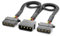 deleyCON 30cm Câble D'extension Molex Y 4 Broches - Alimentation MXI pour Composants PC - Molex Mâle 4 Broches vers 2x Molex Femelle 4 Broches - Noir