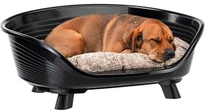 Corbeille - FERPLAST - THRONE 6 - Avec coussin relax - Noir
