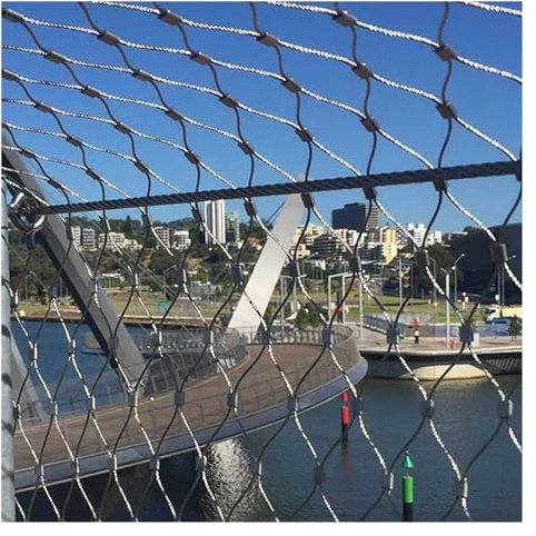 ZHZHXR Multifunktionales Metallgeflecht, Absturzsicherungsnetz in Großer Höhe 1.5mm Drahtdurchmesser DIY Dekorativ Gartennetz(1.5x2m/4.92x6.56ft)