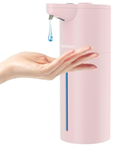 Automatisk tvåldispenser beröringsfri, handsfree, multijusterbar volym, lång batteritid, kompatibel med tjock och tunn disk/handtvål för badrum och kök, lätt för småbarn