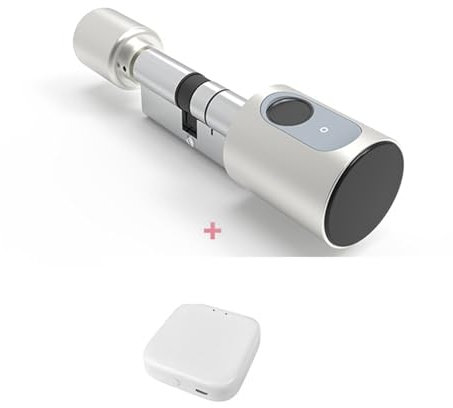Serrure Connectée, Cylindre De Serrure Intellinte De Porte De Maison Européenne, Avec Carte IC Numérique Tuya , Clés À Empreintes Digitales, Déverrouilla Des Serrures Électroniques À Noyau Réglable ,S