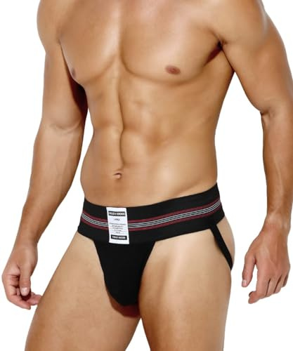 Casey Kevin Jockstrap herrunderkläder suspension trosor atletisk sport stringtrosor, A2-svart, M