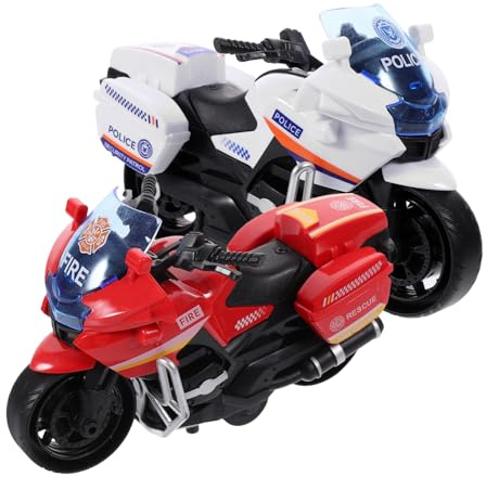 Parliky 2 Piezas Juguetes de Motos de Resistentes al Desgaste para Motocicletas Portátiles de Plástico Seguro para Actividades al Aire y Desarrollo Infantil