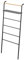Yamazaki 3872 TOWER Kleiderleiter mit Regal, schwarz, Stahl/Holz, minimalistisch, 66 x 30～38 x 160 cm