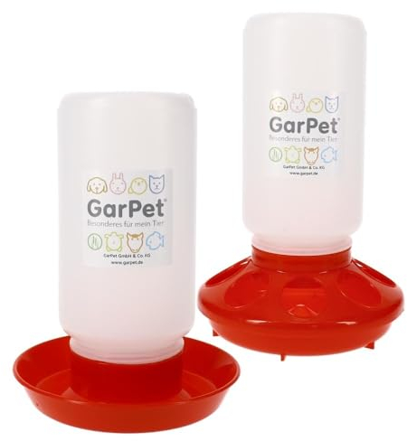 GarPet Geflügel Futterautomat und Tränke im Set Futterspender Hühner Küken Gänse Enten