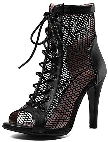 Skapee Women Classic Gladiator Summer Booties Sandals Black Size 42