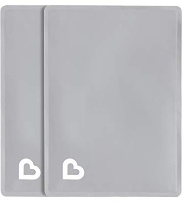 Munchkin TheraBurpee - Paquete de 2 gel de alta calidad para uso con kit de rescate de cólicos y fiebre, recubierto de tela, reutilizable, color gris