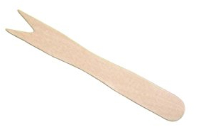 GREENBOX Forchette per patatine in legno, forchetta biologica, compostabili, in legno duro, naturale, forchette per patatine in legno, forchette per feste, 1000 forchette per patatine fritte, 8,5 cm