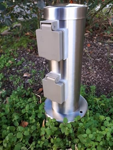 Nordlux Power Socket 2U RS Edelstahl 2-Fach Gartensteckdosen IP44