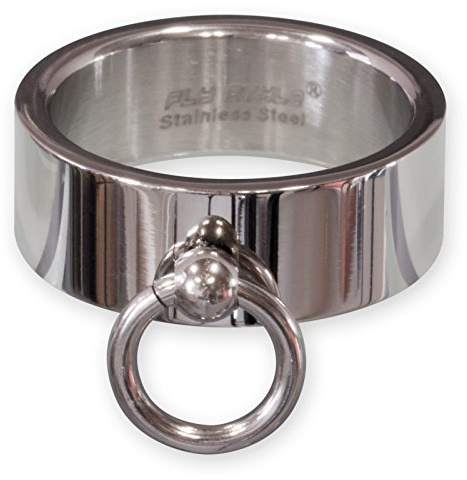 Fly Style 'Ring der O' aus Edelstahl - Slave Finger-Schmuck für Damen und Herren, Größe: 20.6 mm, Oberfläche: Poliert