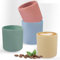 LEKEFETO 4 Stuck Kaffeetasse aus Silikon: 100 ml Espressotassen Set, Cappuccino Tassen 4er Set Pastellfarben, Kaffeetasse Ohne Henkel Minimalistisch & Stapelbares Design