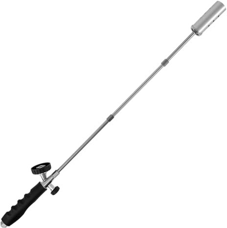 Foppla Unkrautbrenner Abnehmbarer Blasbrenner mit 2 Stangen Multifunktionaler Unkrautbrenner mit rutschfestem Gummigriff Sicherer Unkrautbrenner für Outdoor Camping