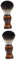 OSOLADY 2pcs Beard Brush Shaving Brush Shaving Cream Shave Handles for Cleaning Brush Shaving Beard Cleaning Brush Red Pocket Japanese Black Faux Hair Scrunchie Beard Shaving Bamboo