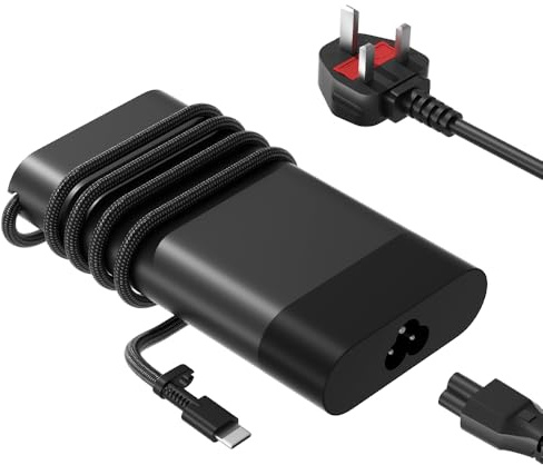 PowerPortnerLink Caricatore USB C Sottile 65W Compatibile Con Notebook HP Elitebook Spectre Envy ProBook Pavilion ZBook Firefly Elite X2 Chromebook X360 Laptop Travel Alimentatore Adattatore