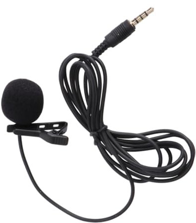 BESPORTBLE Kondensatormikrofon Für Handy Mit Windschutz Und Drehclip Tragbar Für Chats Videokonferenzen Songaufnahmen An Kragen Krawatte Oder Tasche Befestigt