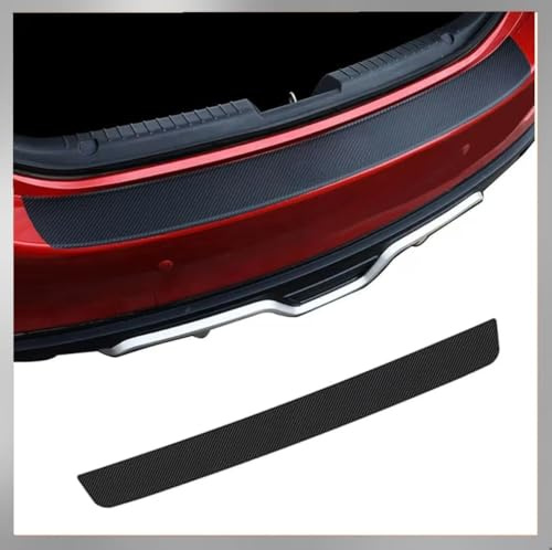 LQAHDBTO Protector Paragolpes Trasero para Toyota Rav4 IV (A4) 2012-2017, Carbono Fibra Protección Borde de Carga Lámina Protectora de Maletero