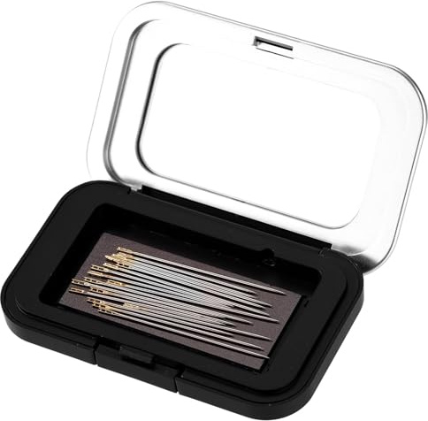 Estuche Magnético para Porta Agujas con Tapa Transparente, Resistente Caja Almacenamiento Alfileres Costura con Cierre Presión Organizador Seguro Agujas para Coser Acolchar Bordar Manualidades