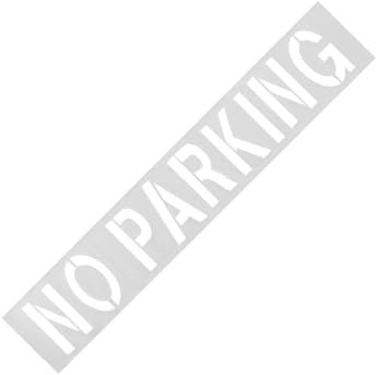 Dpofirs Pochoir en Silicone Durable sans Stationnement, Modèle de Peinture de 12 Pouces pour le Marquage des Bordures de Circulation, Facile à Nettoyer, sans Zones de Stationnement