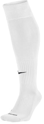 Nike Academy Over-The-Calf Soccer Socks, White/Black, Small