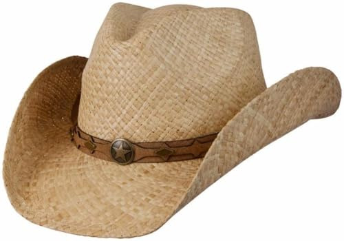Conner Cappello di Paglia Millersview da Sole Western L/XL (58-61 cm) - Natura