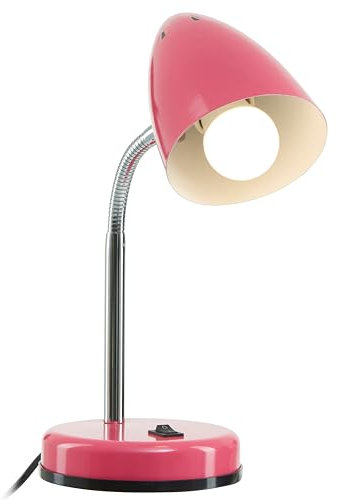 Premier Housewares Flexi Desk Lamp - Pink