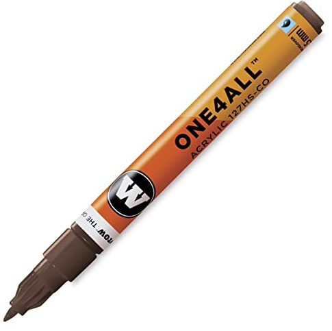 Molotow ONE4ALL - Pennarello per Vernice Acrilica, 1.5 mm, Marrone (Nocciola)