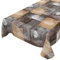 ANRO Tischdecke Wachstuch abwaschbar Wachstuchtischdecke Wachstischdecke Holz Liebe Braun Grau 180x140cm