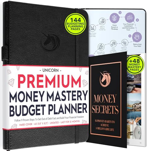 Pianificatore finanziario e pianificatore di budget mensile e organizzatore di bollette mensili - Viaggio di 12 mesi verso la libertà finanziaria, pianificatore di budget mensile